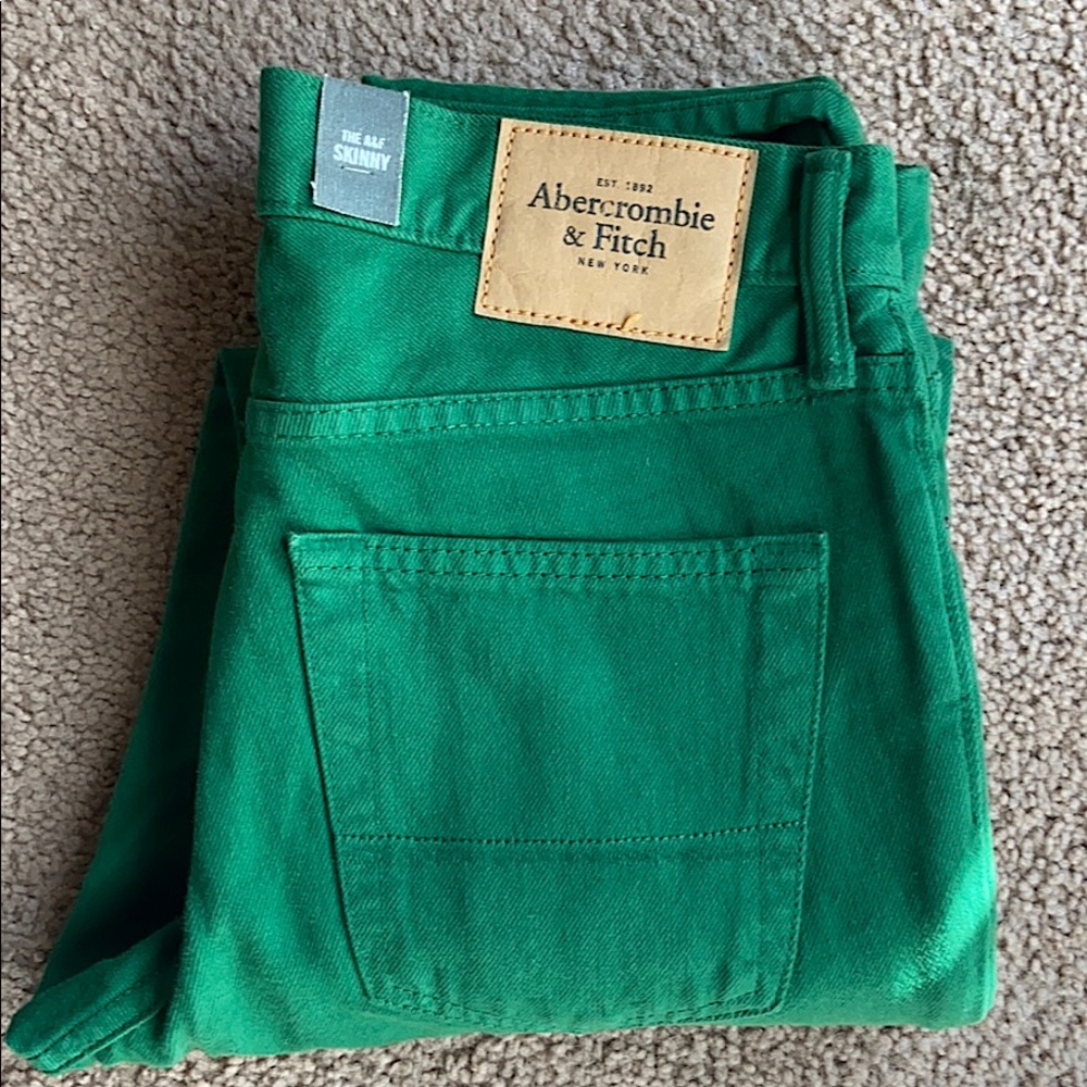 A&F skinny jeans.